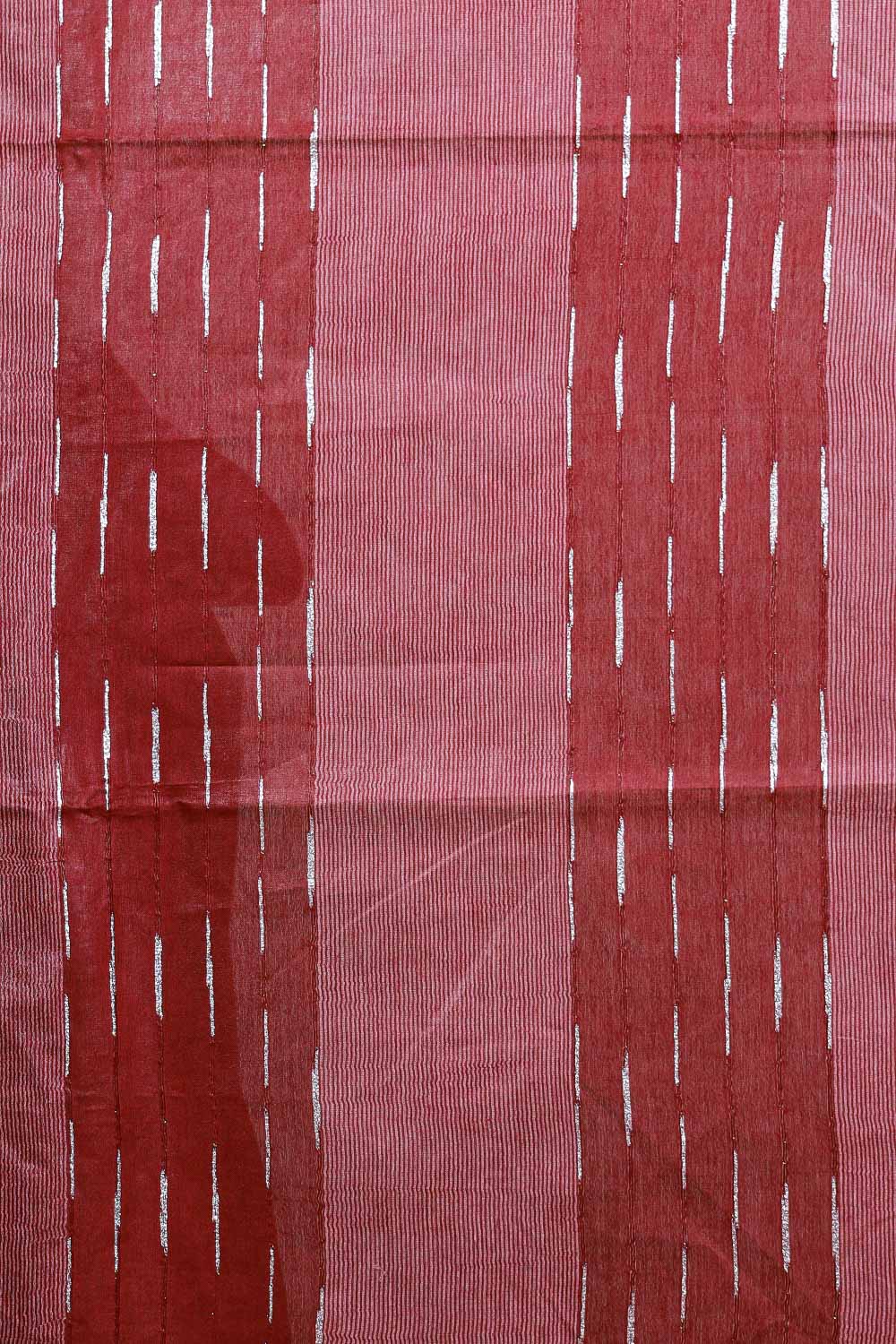 Dark Wine Semi Tussar Saree