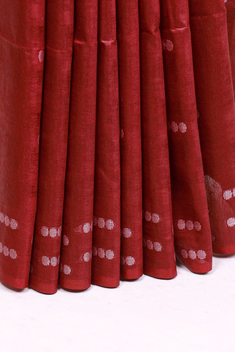 Dark Wine Semi Tussar Saree