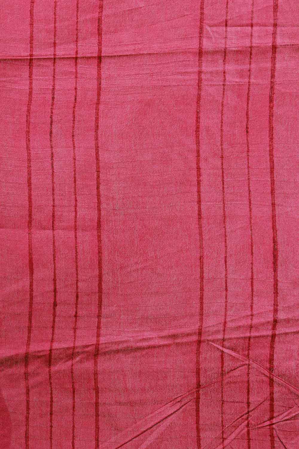 Wine Semi Tussar Saree