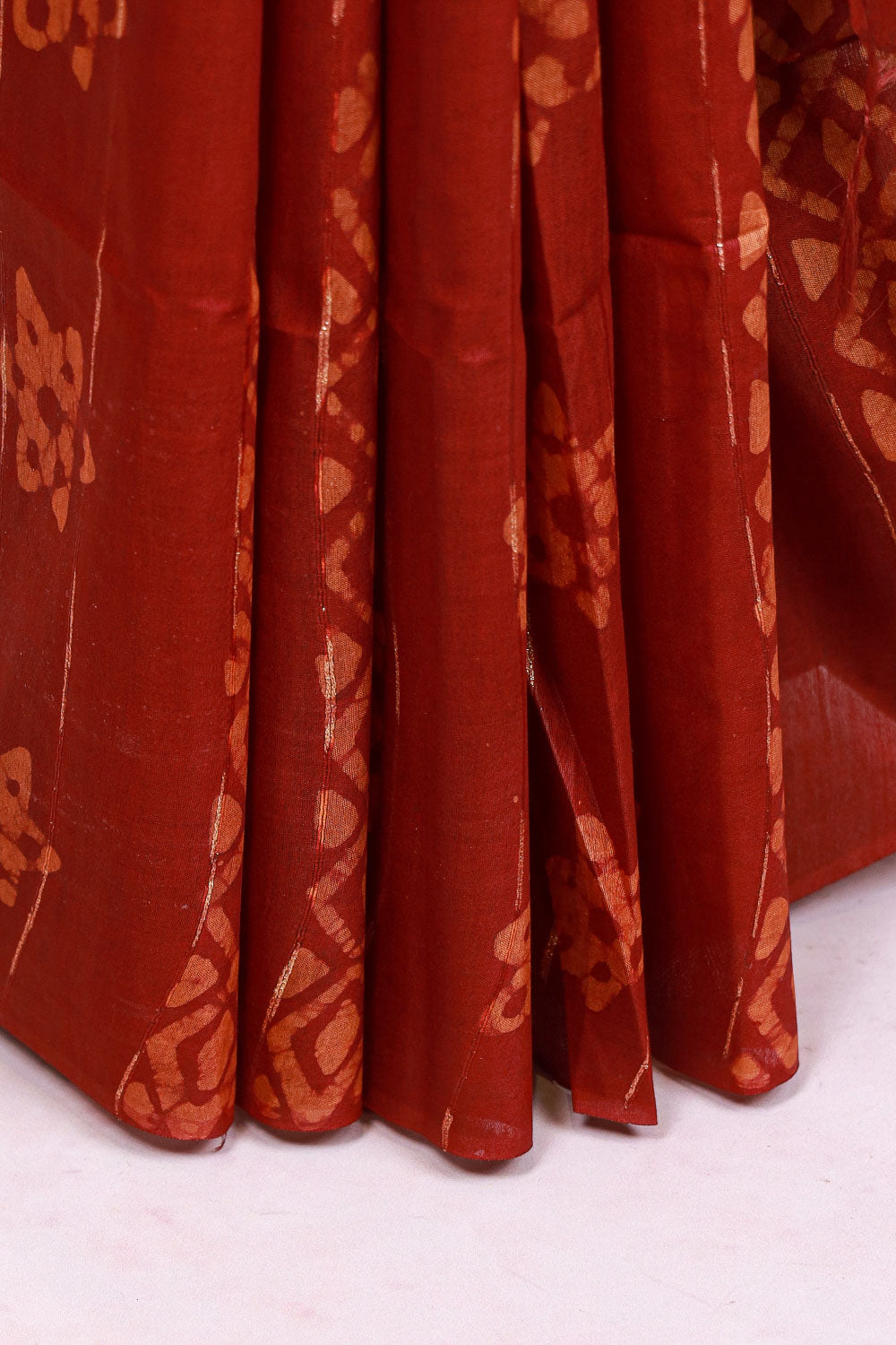 Maroon Semi Tussar Saree - Seematti