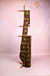 Brownish Green Semi Tussar Saree