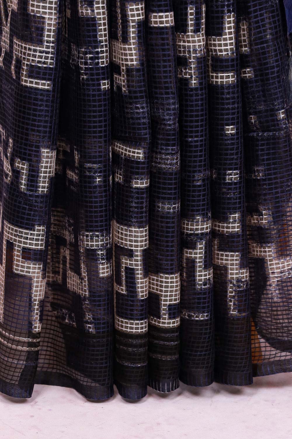Blue Semi Tussar Saree