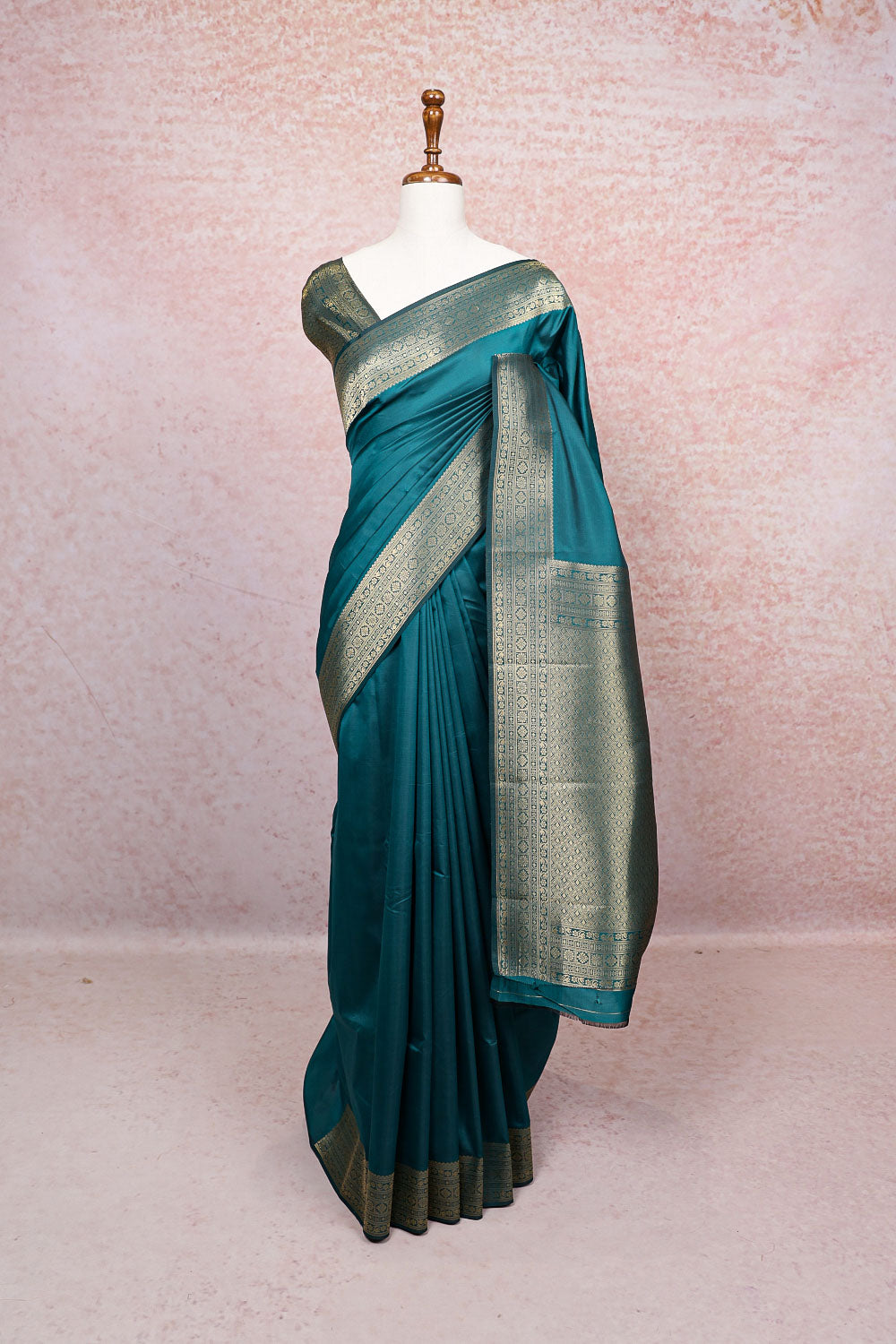 Green Semi Silk Saree