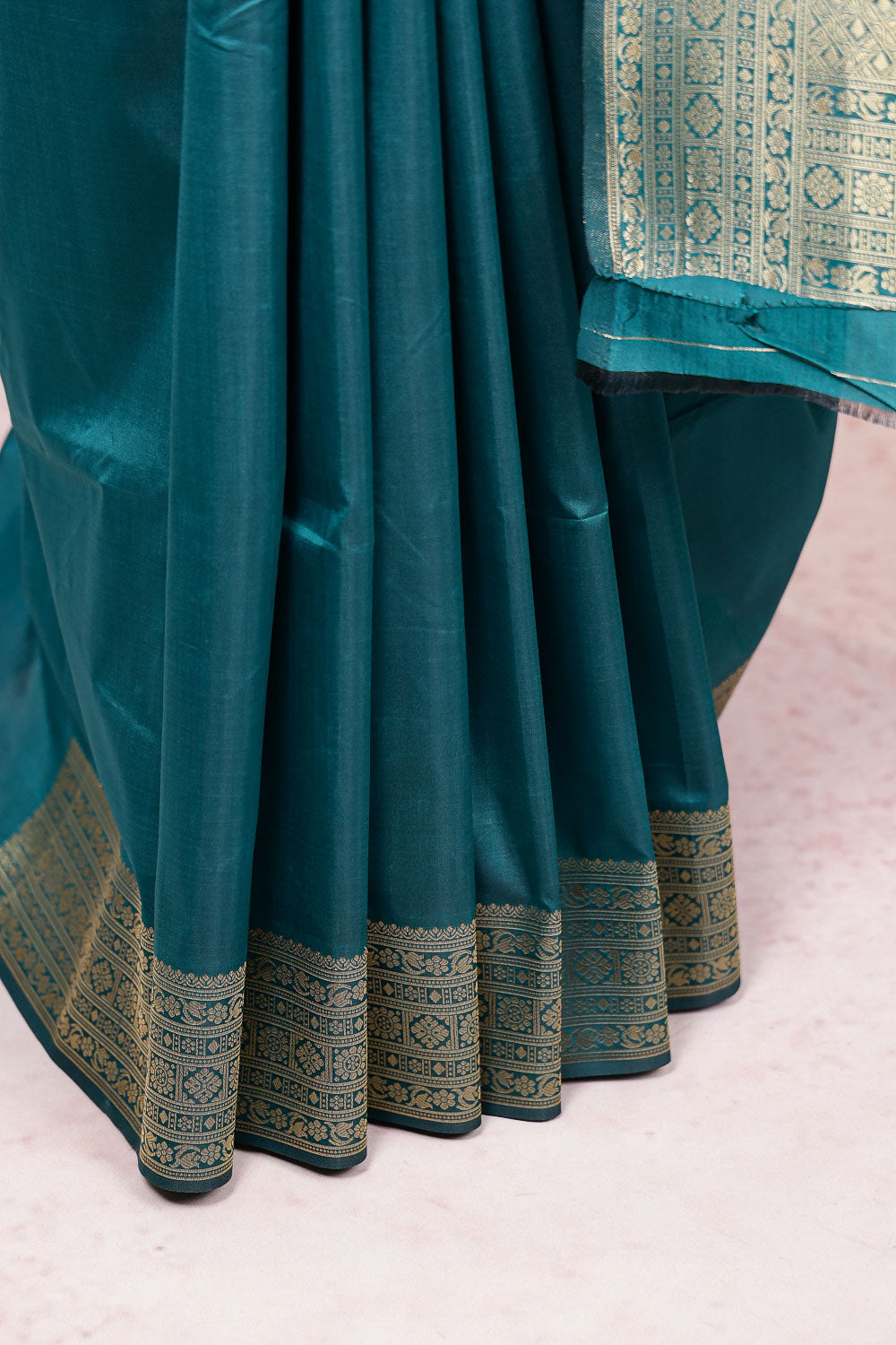 Green Semi Silk Saree
