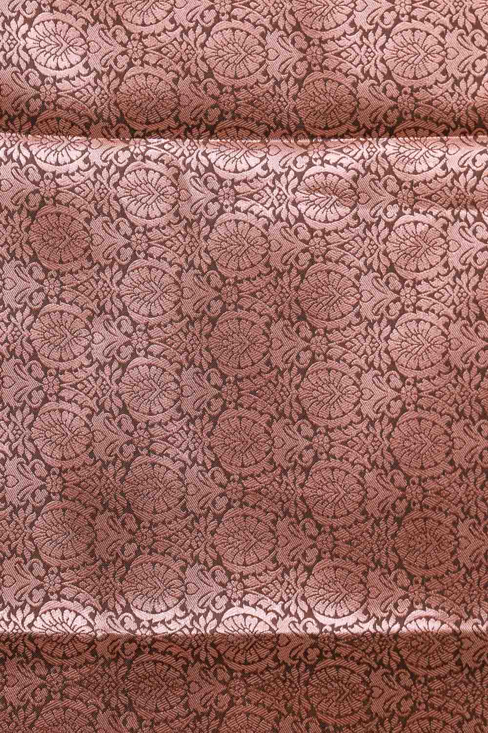 Metallic Brown Semi Silk Saree - Seematti