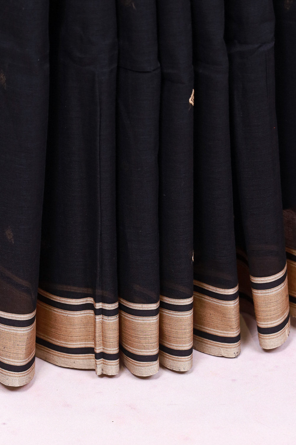 Black Cotton Saree