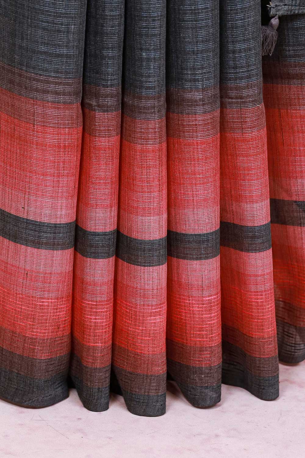 Ash Semi Tussar Saree - Seematti