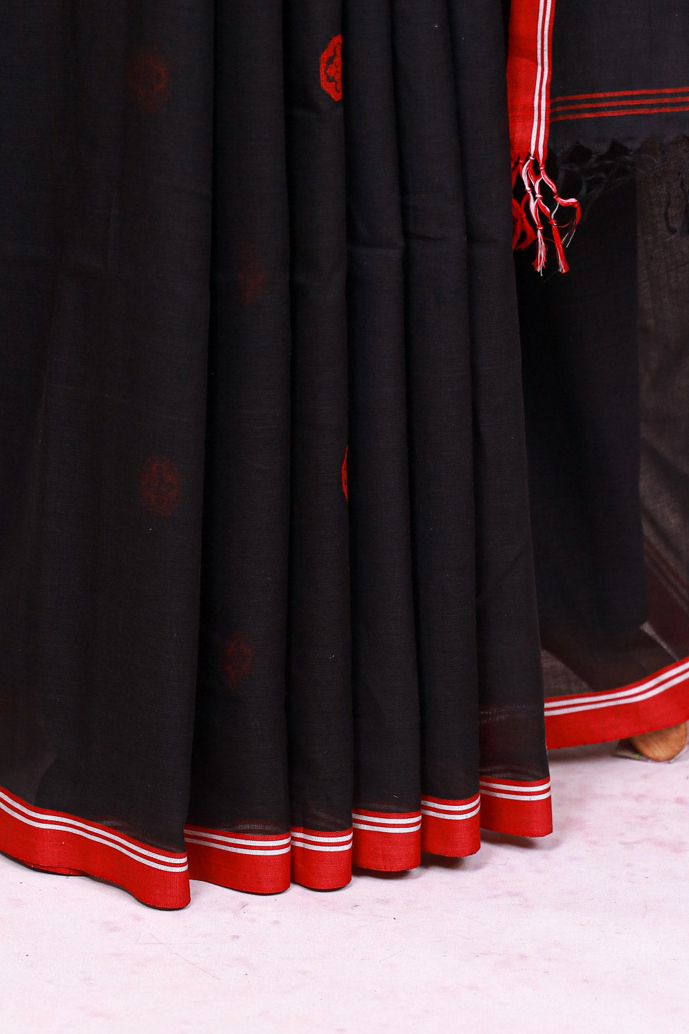 Black Cotton Saree