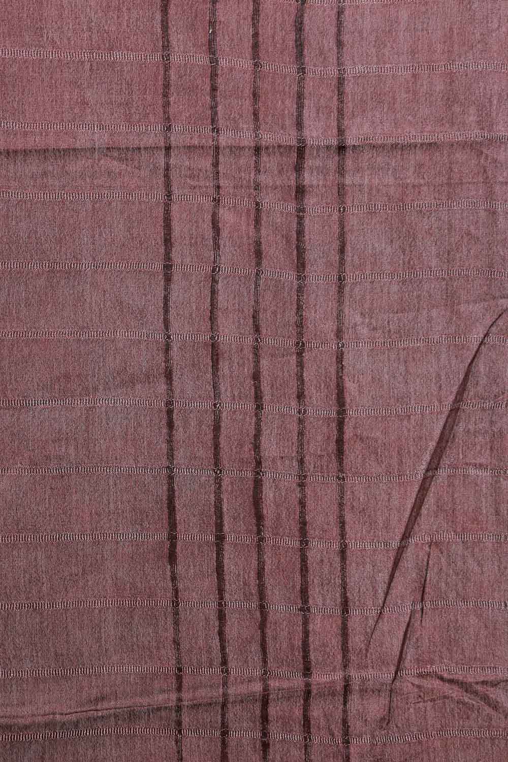 Coffee Brown Semi Tussar Saree - Seematti