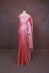 Baby Pink Semi Tussar Saree