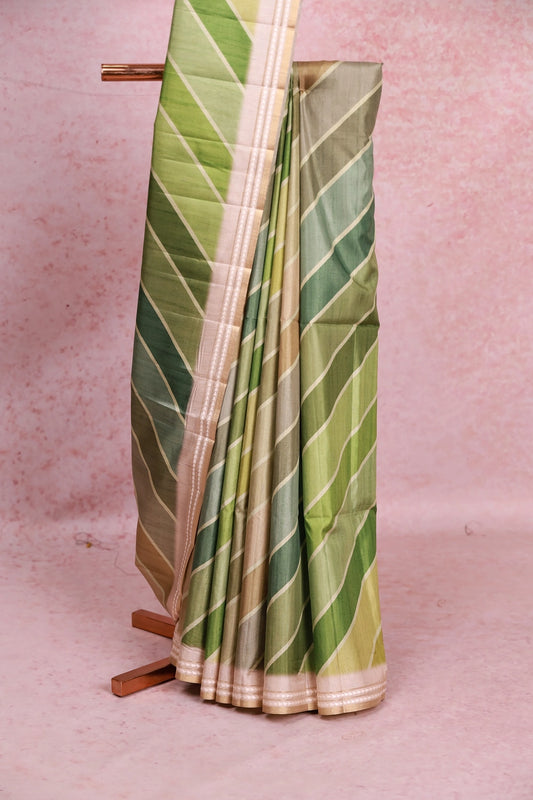 Multi Colour Semi Tussar Saree