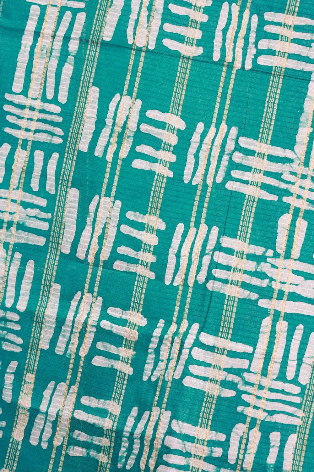 Teal Blue Cotton Kota Saree