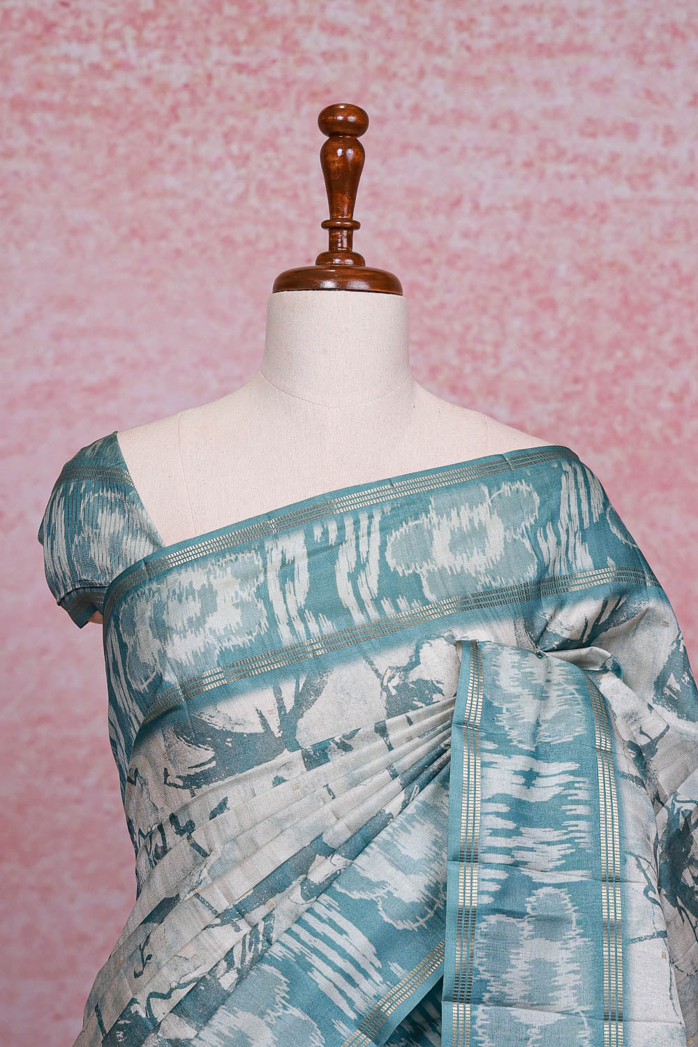Off White Semi Tussar Saree