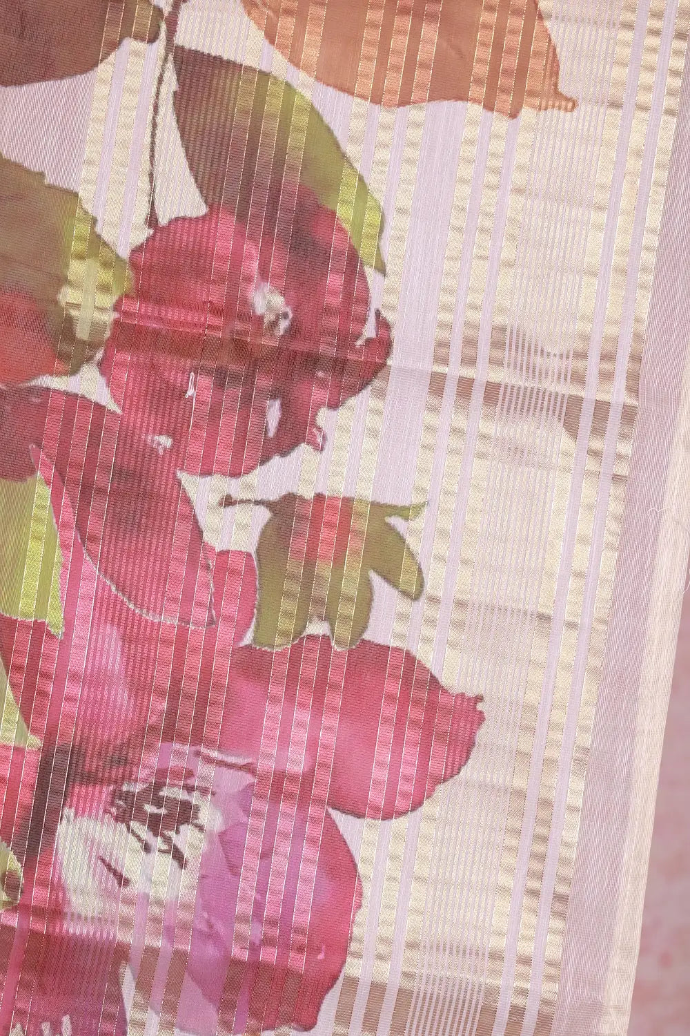 Off White Tissue Organza Saree