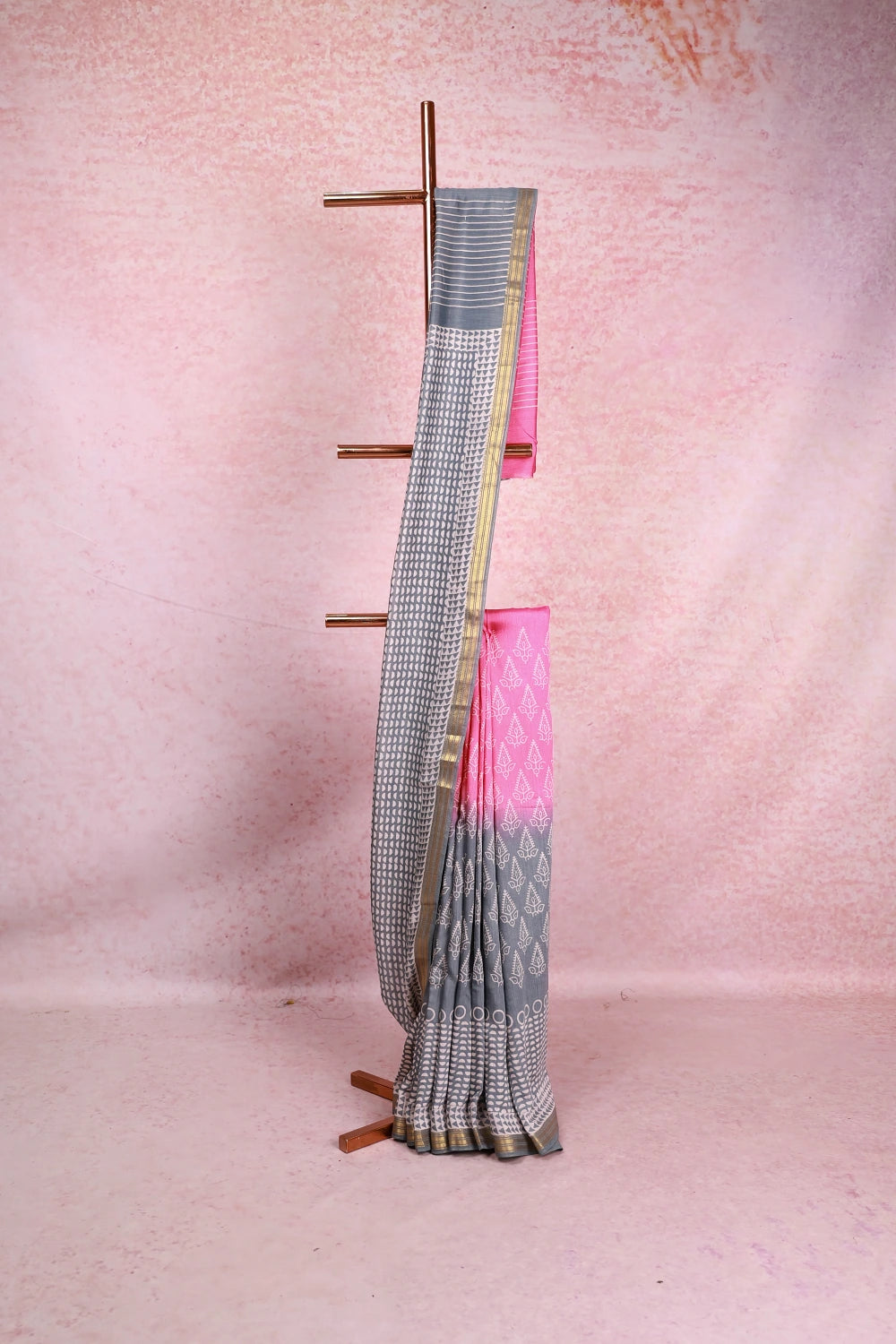 Multi Colour Chanderi Saree