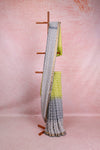 Green And Ash Soft Cotton Saree