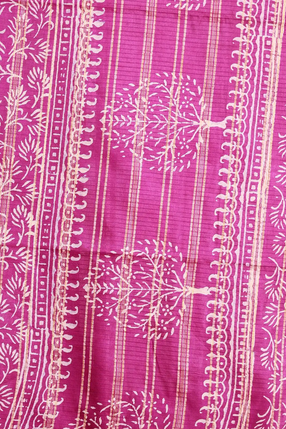 Dark Lavender Semi Tussar Saree