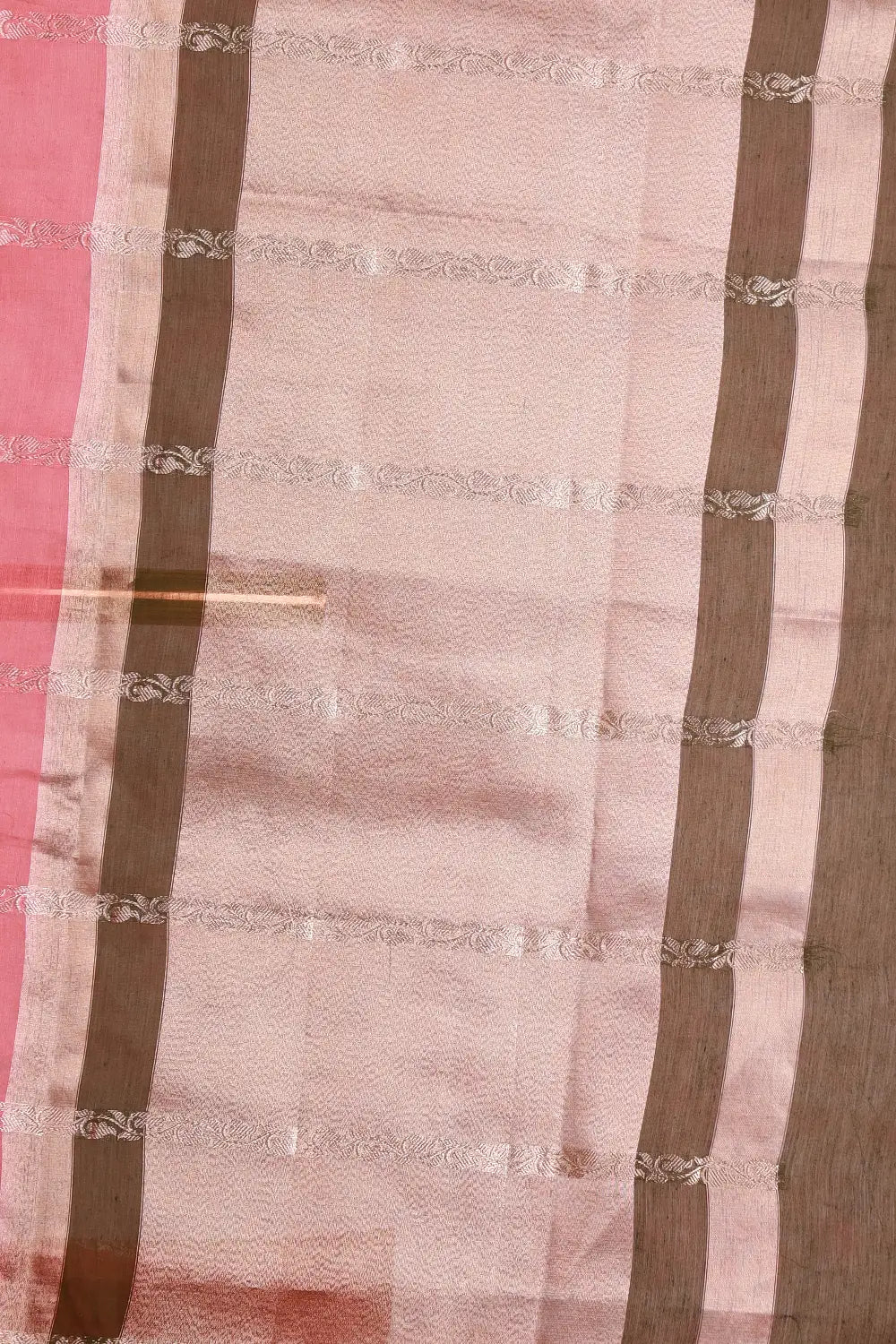 Peach Chiffon Saree