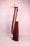 Dark Wine Cotton Silk Saree