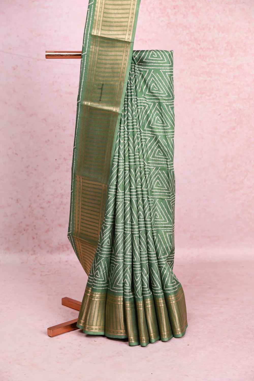Pista Green Chiffon Saree