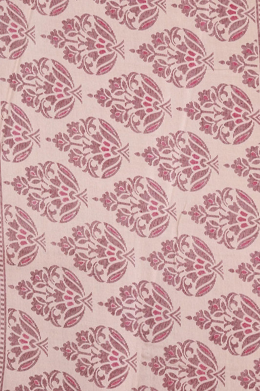 Cream Semi Chanderi Saree