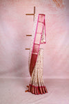 Cream Semi Chanderi Saree