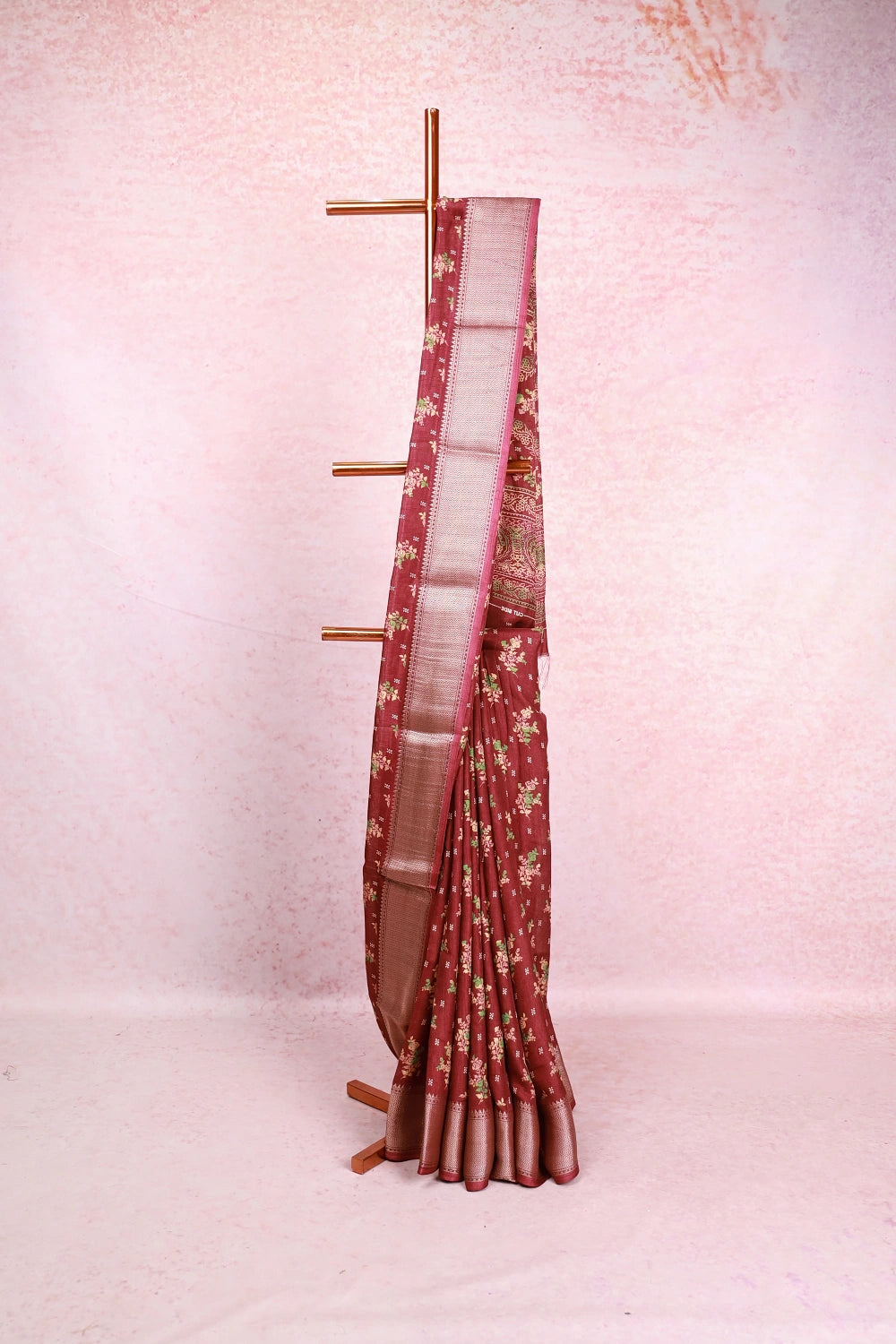 Purple Chiffon Saree