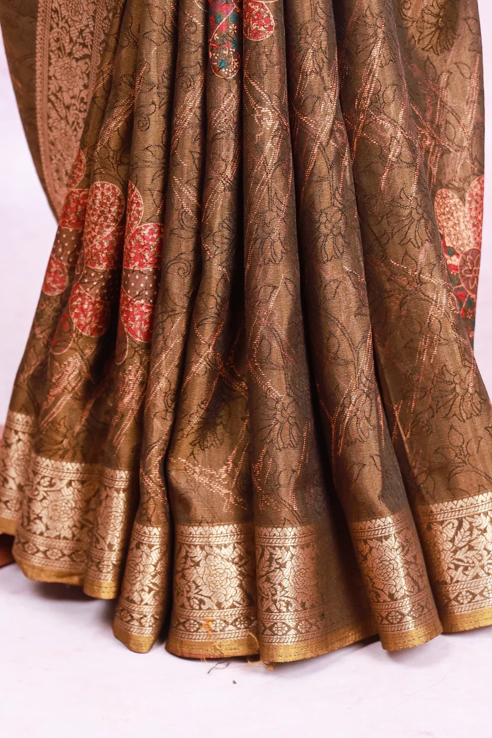 Moss Green Cotton Kota Saree