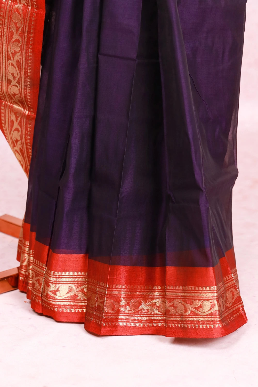 Dark Violet Cotton Saree