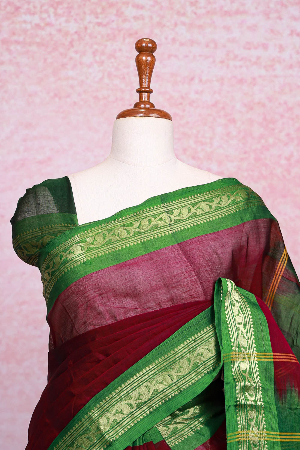 Purple Cotton Saree