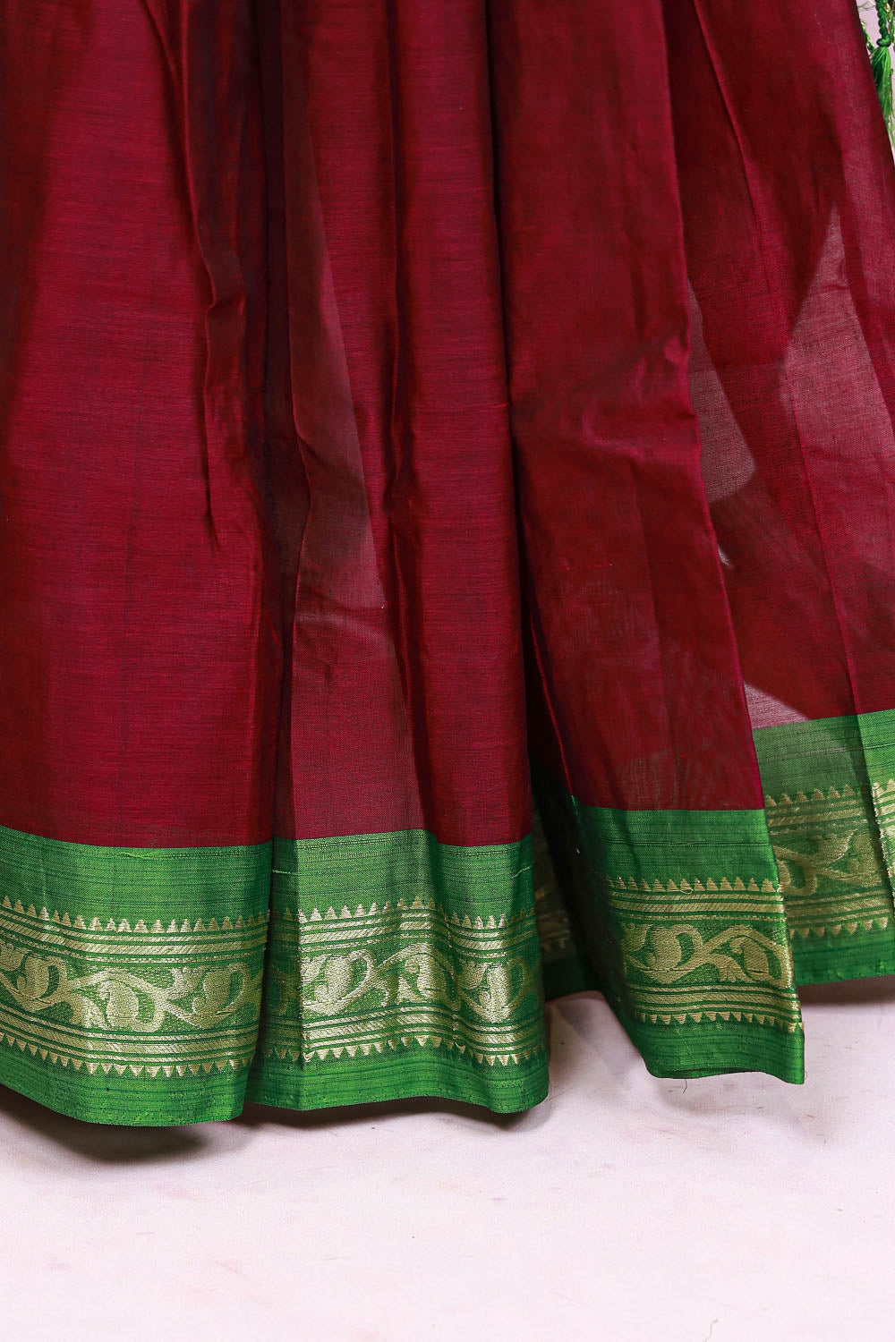 Purple Cotton Saree