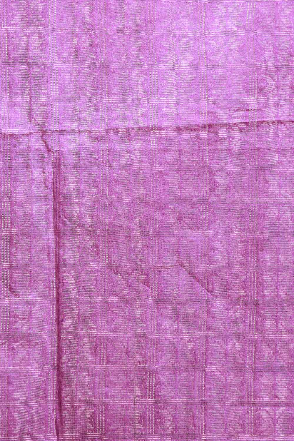 Lavender Semi Tussar Saree