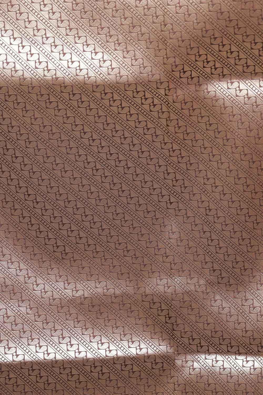 Coffee Brown Semi Silk Saree