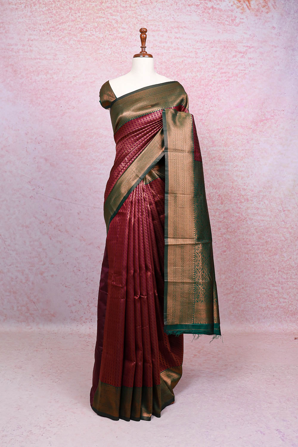 Purple Semi Silk Saree