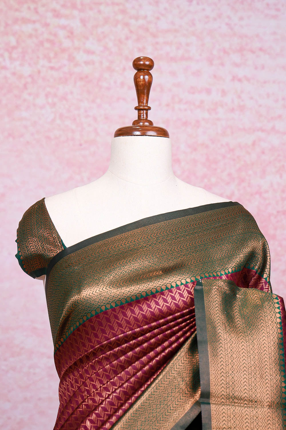 Purple Semi Silk Saree