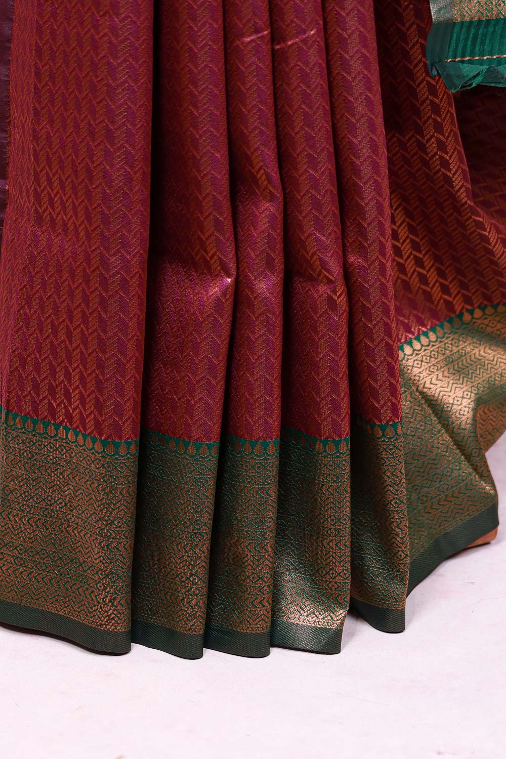Purple Semi Silk Saree