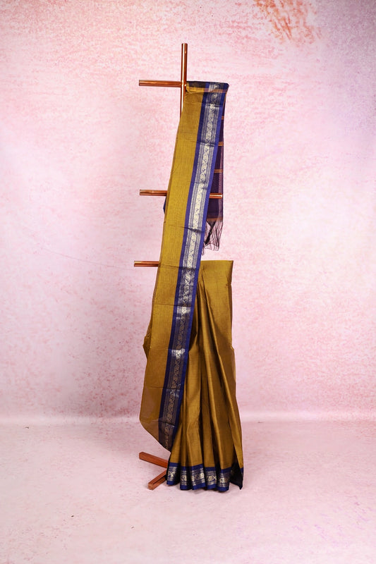 Moss Green Chettinadu Cotton Saree