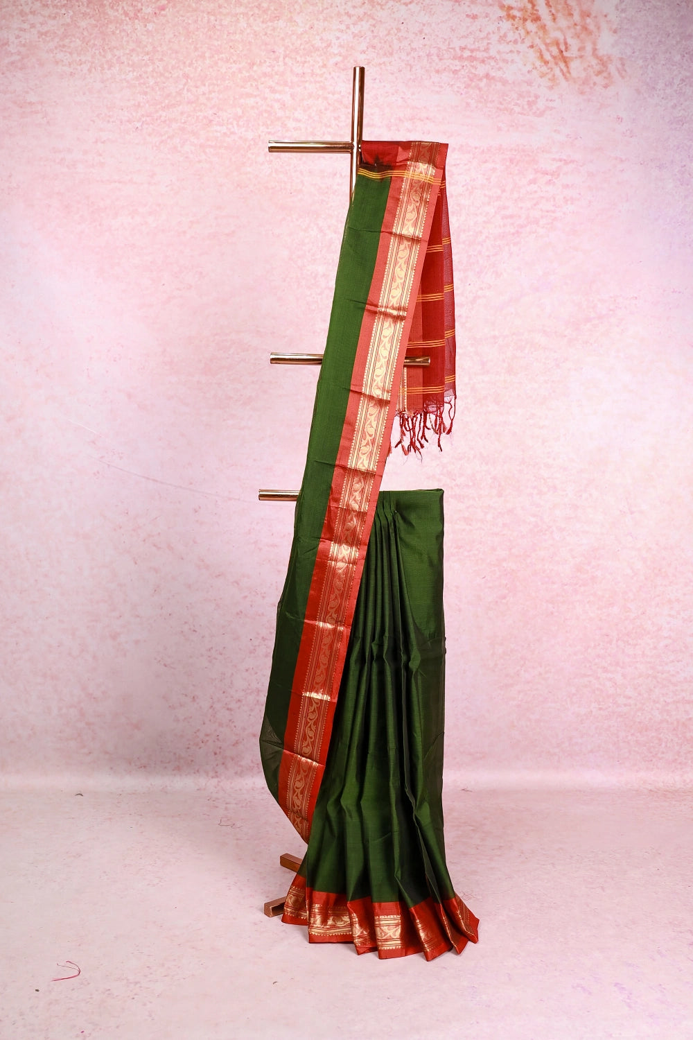 Green Chettinadu Cotton Saree