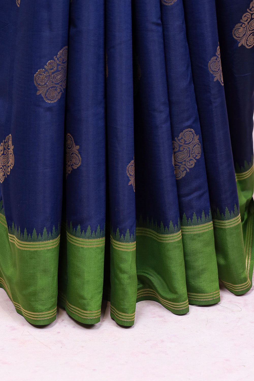 Blue Semi Silk Saree