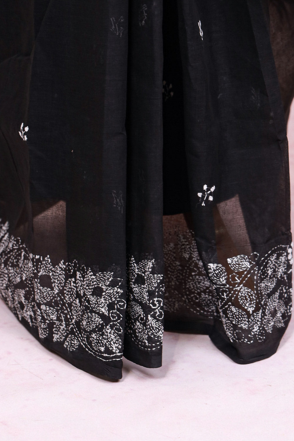 Black Cotton Saree