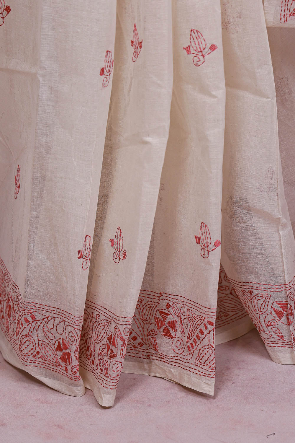Off White Cotton Saree