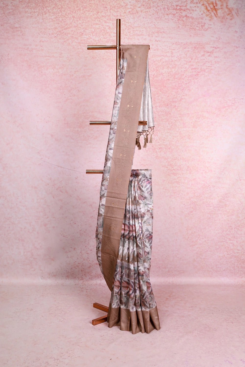Multi Color Semi Silk Saree