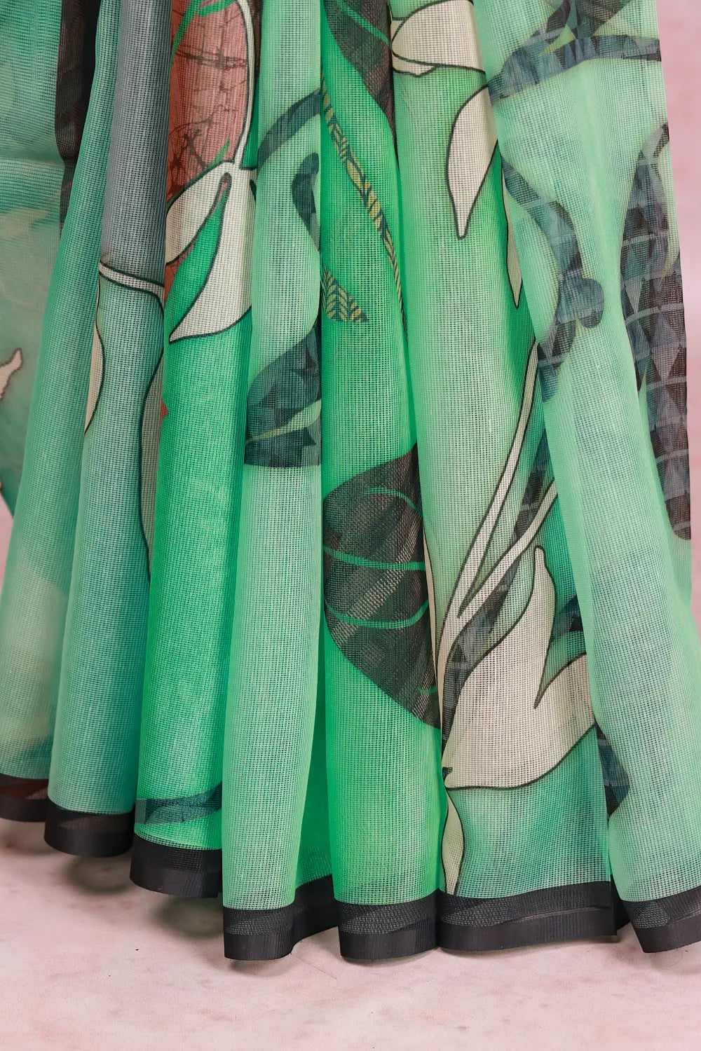 Sea Green Net Kota Saree