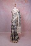 Cream Semi Tussar Saree