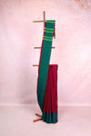 Magenta Mul Cotton Saree