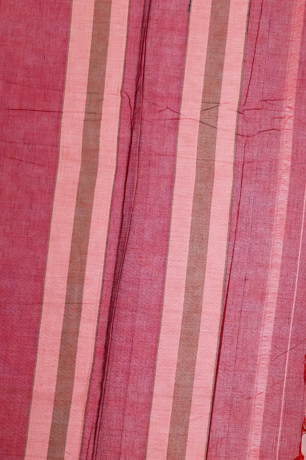 Magenta Mul Cotton Saree