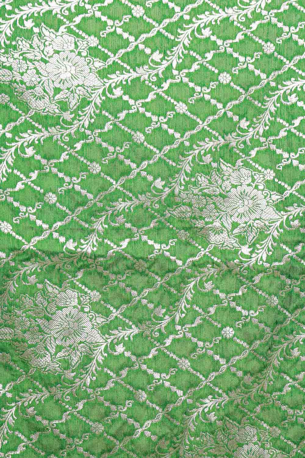 Green Semi Jute Saree - Seematti