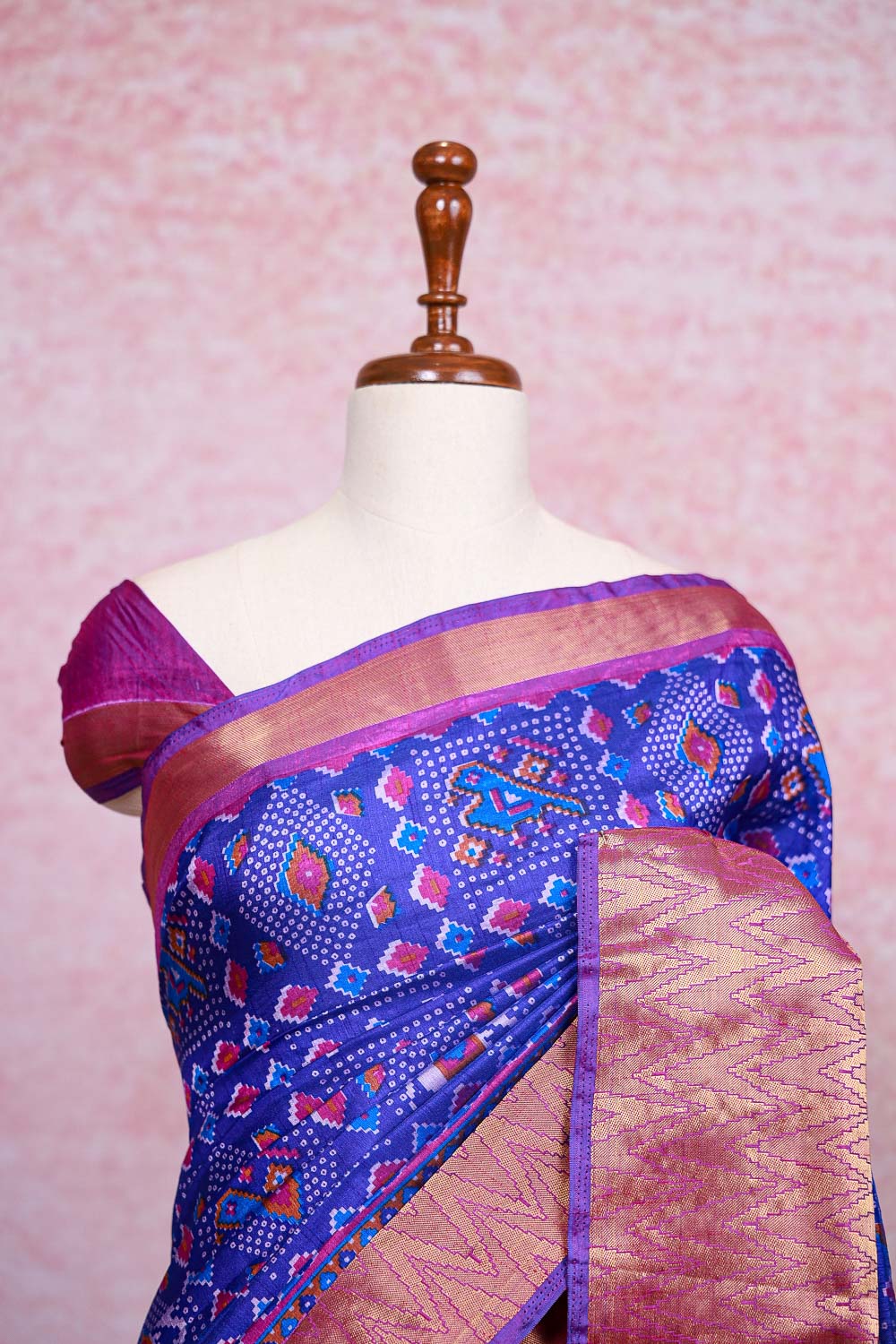 Blue Semi Silk Saree