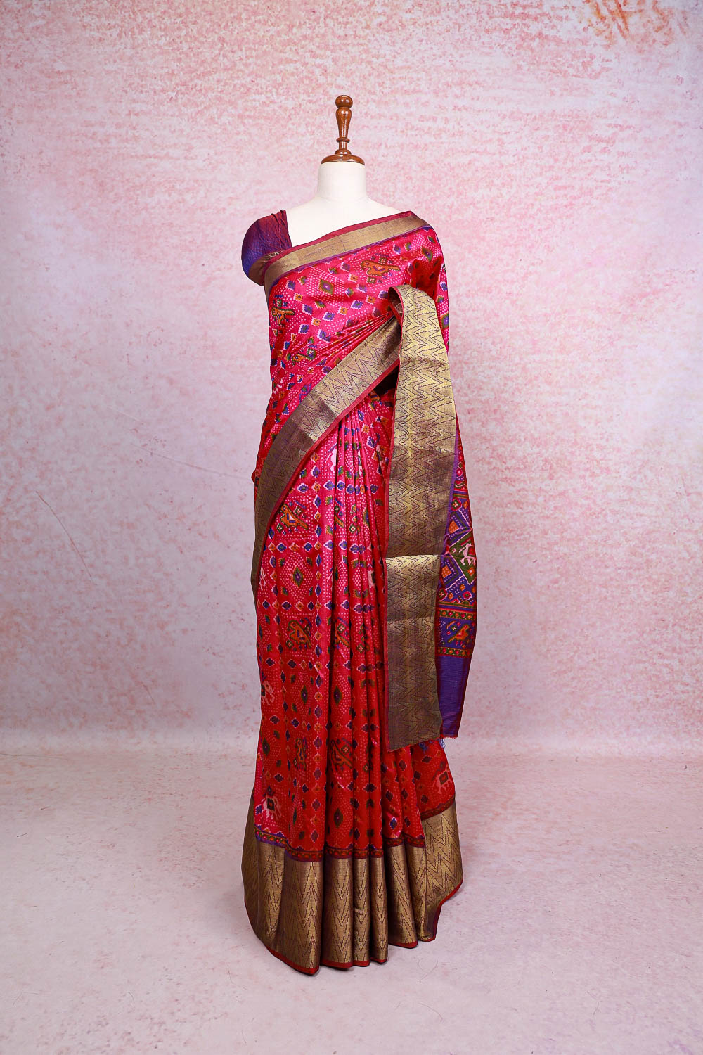 Magenta Semi Silk Saree - Seematti