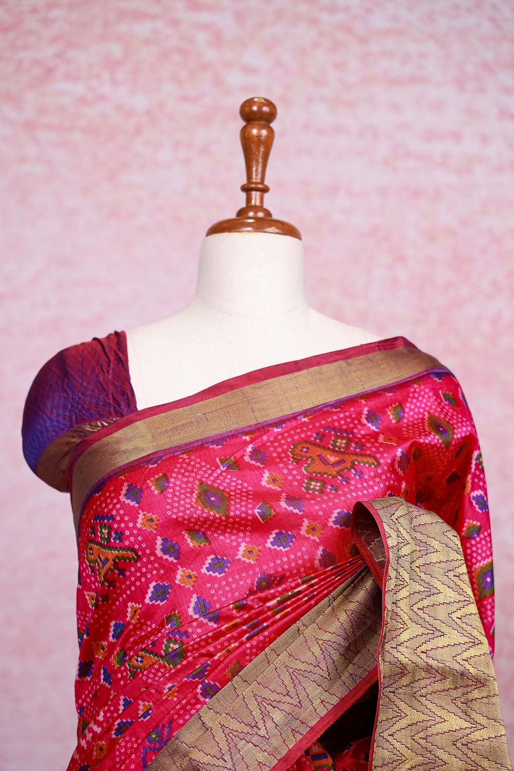 Magenta Semi Silk Saree - Seematti
